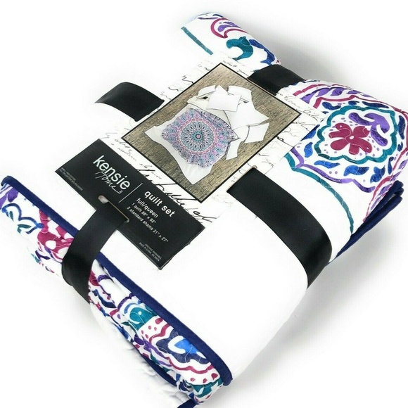 Kensie Bedding | Kensie Full Queen Quilt Set Medallion ...